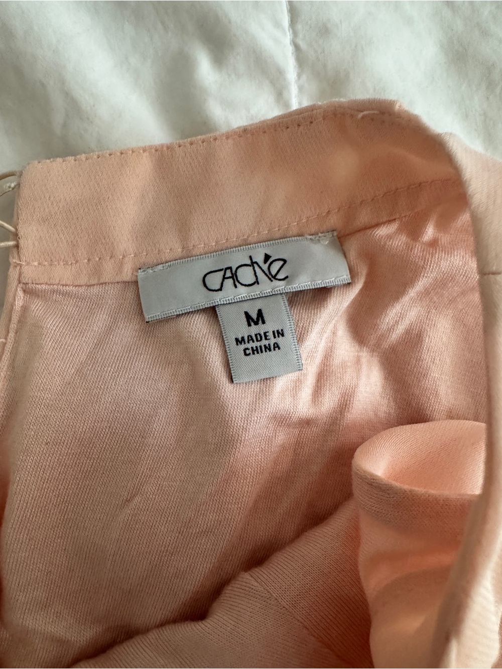 Cache Peach Chiffon Blouse - Picture 2 of 5